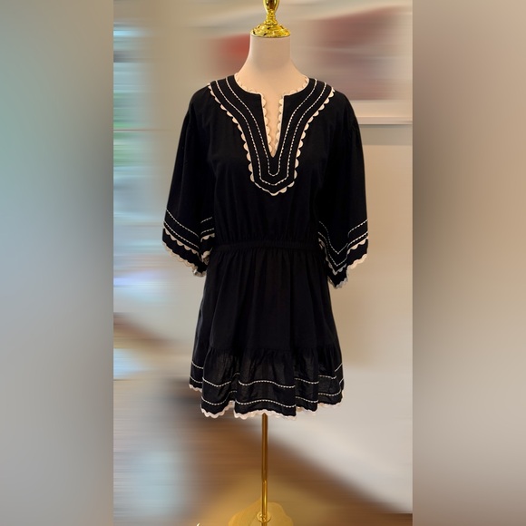 Sea Women’s Ryleigh Ric Rac Swim Coverup Size M - Picture 1 of 16